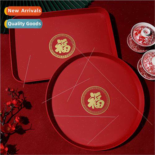 Joyous red high-grade fru plate housewarming arrangement fru