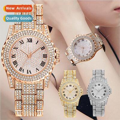 2021 new women watches fashion full diamonds Roman numerals