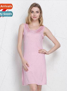 Summer new women silk knted sleeveless undershirt dress nigh