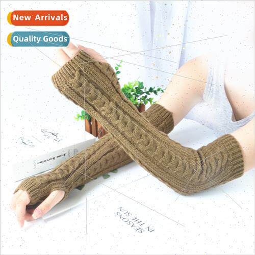 Yifan autumn winter warm ladies Korean  wool arm sleeve eigh