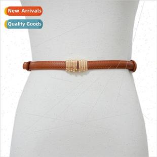 thin belt retro Fashion ladies cowhide trouser dec new