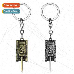 Movie game WOT World of Tanks model alloy keychain pendant