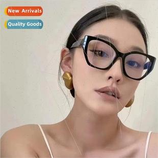 Europe TR90 cat-eye shaped myopia frames female ins retro pe