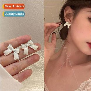female summer feeling tie earring tide earrings new Bow 2023