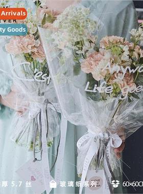 Transparent multi roses paper simple creative florist bouque