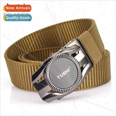 new toothless automatic buckle belt nylon canvas belt outdoo