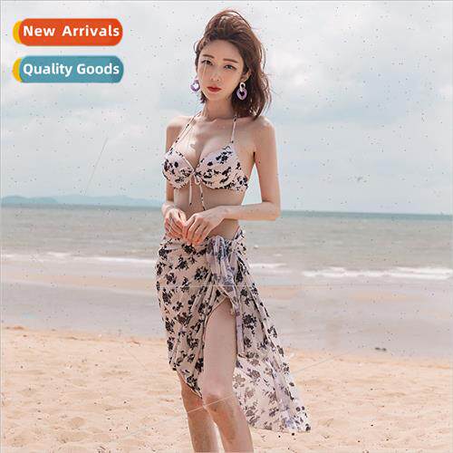 Swimwear womens sexy bikini three-piece 2023 new fashion thi