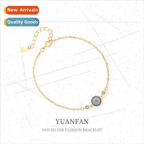 925 silver Devil Eye Bracelet Women ins che Europe Zirconia