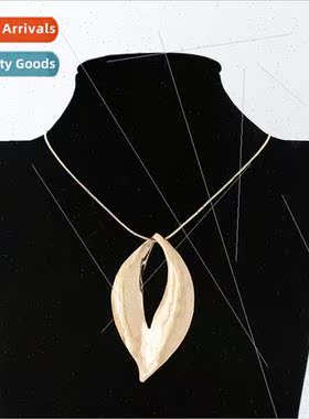 New Necklace Europe Vintage Long Necklace Leaf Brushed Penda