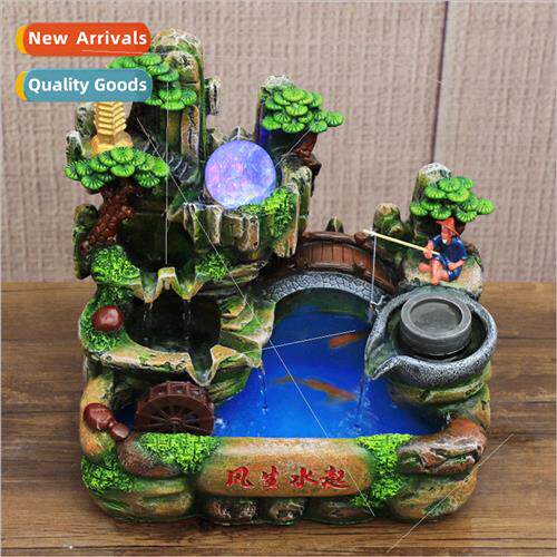 Wigwam running water fountain 适用tune feng shui wheel ornam