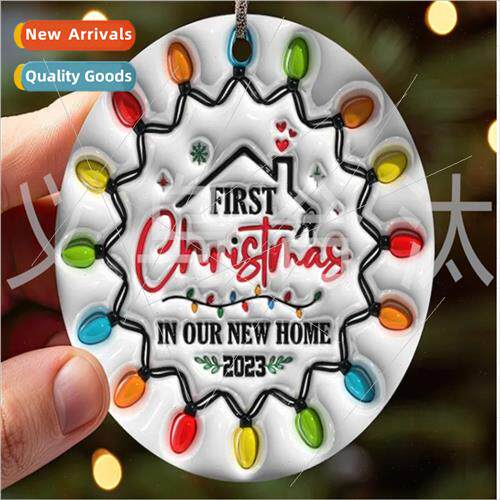 New Products Besties Christmas Round Ornament Besties Christ
