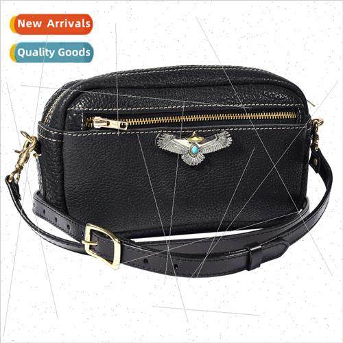Europe retro bison leather pattern men shoulder bag clutch b