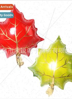 Thanksgiving Maple Leaf Aluminum Mold Balloon Decoration Lea