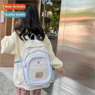 girls shoulders backpack ghtweight female teenage bag cute