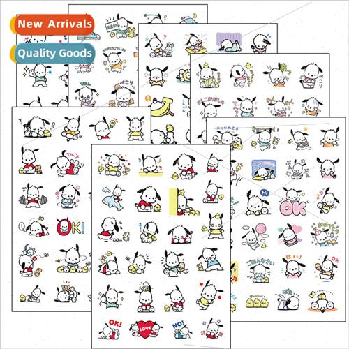 Pacha dog anime handbook stickers cartoon kuromi transparent