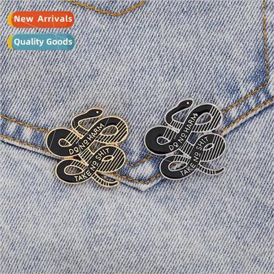 Europe Creative Brooch American Student Mantra Do no harm Ta