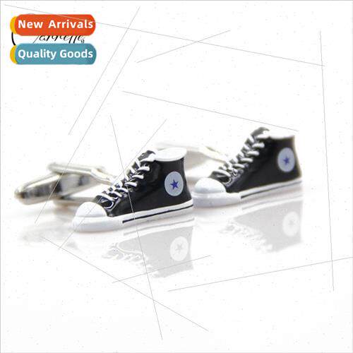 August new product fun canvas shoes modeling cufflinks fashi