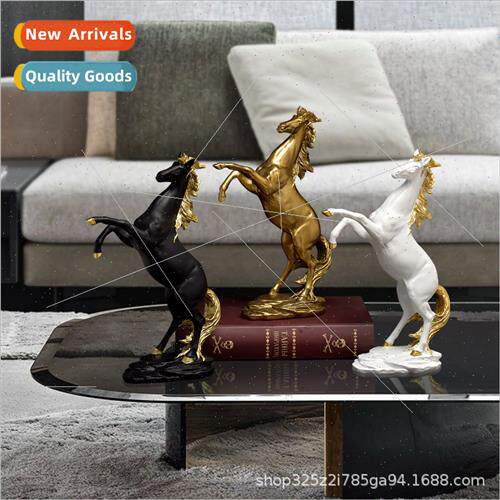 Horse to success creative office study desktop ornaments bus