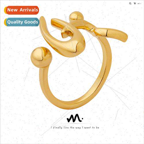 Era Europe fashion niche open-ended ring hundred wh electrop