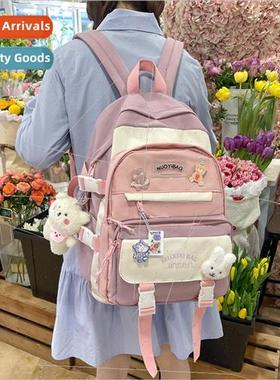 Schoolbag female ins Japan middle school students large capa