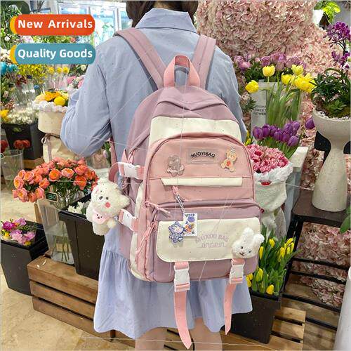 Schoolbag female ins Japan middle school students large capa