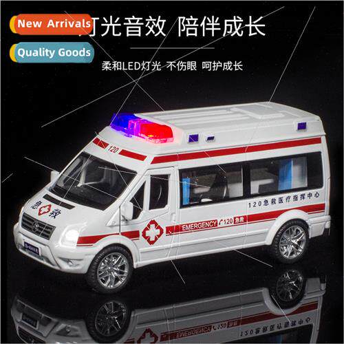 Boxed 1:32 alloy ambulance fire public secury car model rear