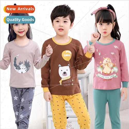 Children underwear sets cotton boys girls cotton sweater fal