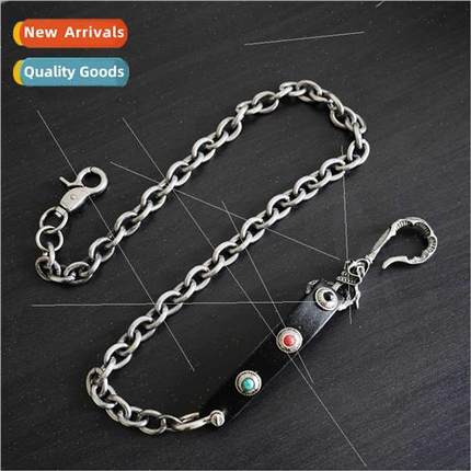 New Metal Cai Bu Chain Cai Bu Buckle Vintage Punk Wallet Cha