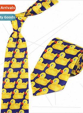 American Drama Duck Tie Men Formal Wear  Fun Tie Barney Duck