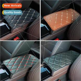 Car Seat Armrest Box Cover Car Armrest Box Pad Leather Micro