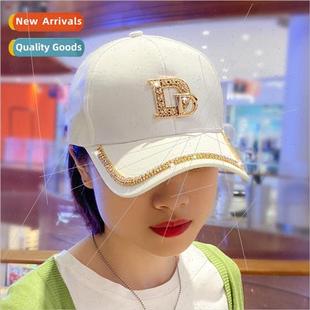 letters Korean label Ms. baseball Diamond cap fash