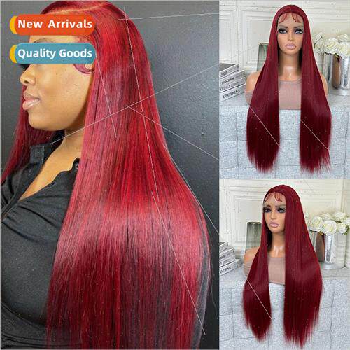 Wig Europe ladies 13*4 front lace real hair head covering wi