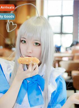 Stalking Nayako wig silver gray 100CM long cosplay wig can b