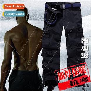 thickened work men size casual pocket padded multi Big pants