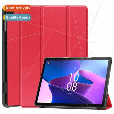 适用Lenovo M10 3rd Gen Tablet Case Caster Tri-Fold Case 3rd