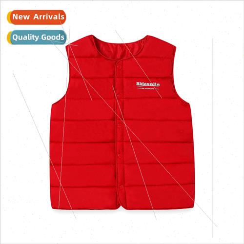 2023 childrens down cotton vest fall and winter Korean  of c