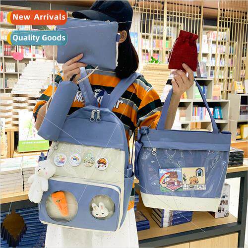schoolbag five sets female primary middle school students in