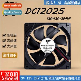 DC12025 computer case 12cm12V ball 24V DC inverter cooling f