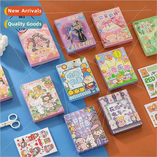 50 in unrepeatable handbook stickers cute girl heart sticker