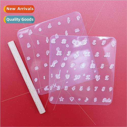 Leather tools upper lower case handmade leather prints clear