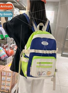 Korea casual collision color student schoolbag new ins colle