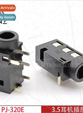 3.5mm headphone socket PJ-320E 5-pin horizontal plug dual-ch