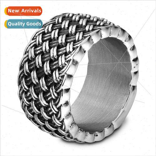 Korea Retro mple Love Intertwined Ring Braided Men  Men Ins