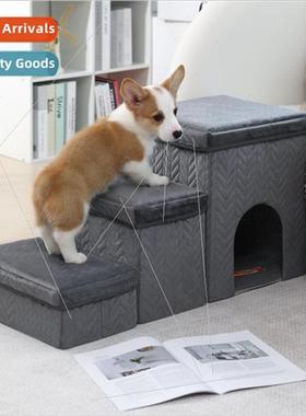 Pet Stairs Dog Bed Steps Foldable Large Climbing Ladder Pet