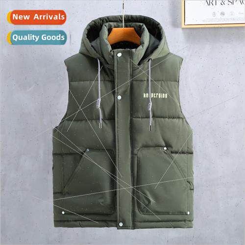 Feather cotton vest men winter jacket youth undershirt shoul