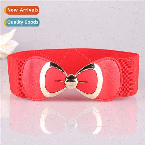 Fashion Versatile Belt Korea Women Belt Bow Elastic Belt Wai