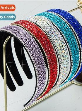 Hair bands Korea advanced sense color full rhinestones -slip