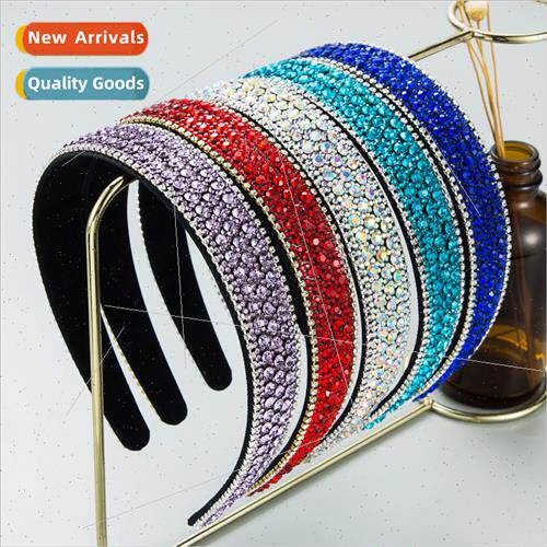 Hair bands Korea advanced sense color full rhinestones -slip