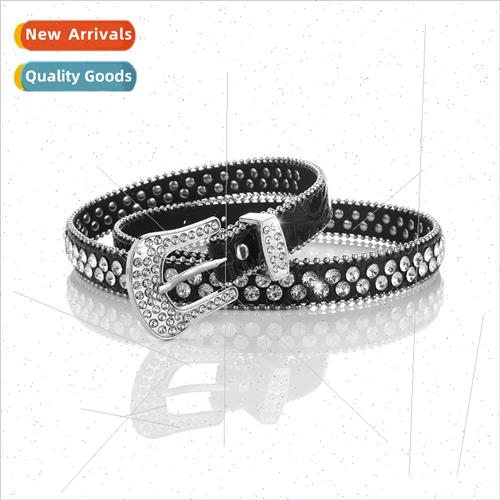 Network crystal ladies belt Women thin waist rhinestone Kore