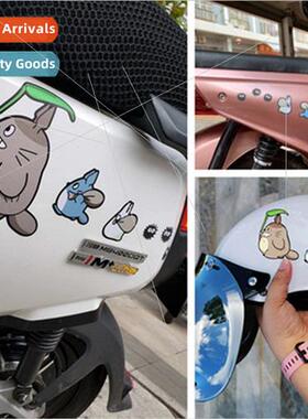 Totoro car stickers battery electric motorcycle body helmet